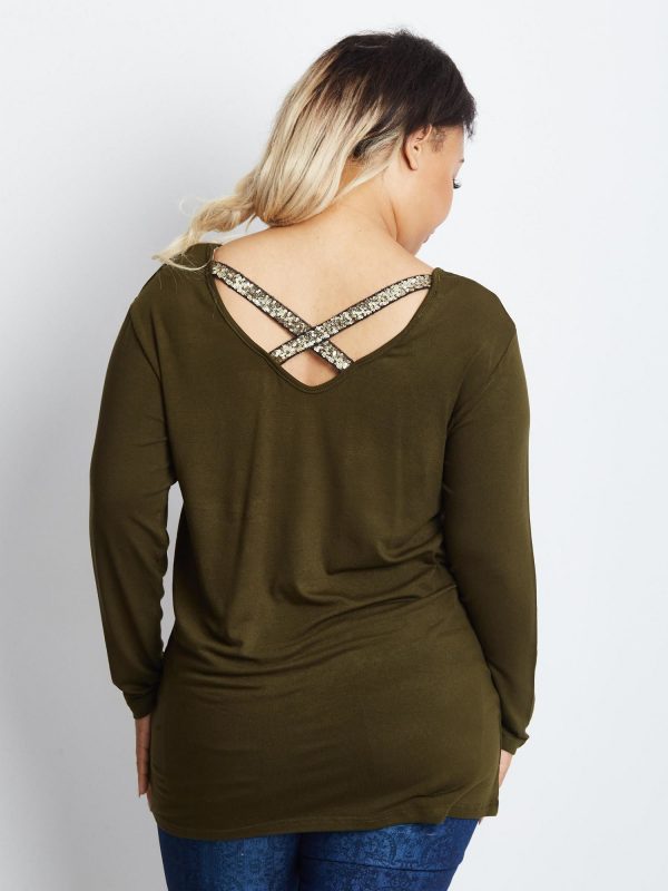 Khaki tunic plus size Incredibly