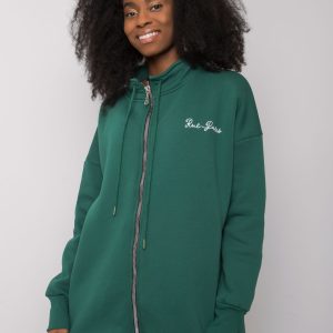 Dark green hoodie Jasmine RUE PARIS