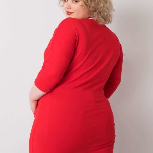 Red tunic plus size Ida