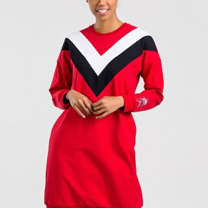 TOMMY LIFE Red and white dress