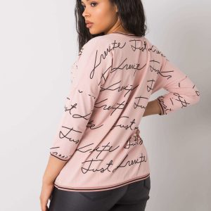 Dirty pink plus size blouse Julissa