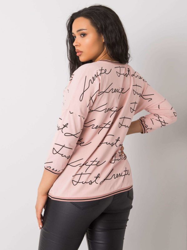 Dirty pink plus size blouse Julissa