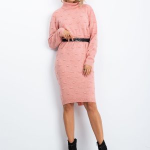 RUE PARIS Pink dress Silky