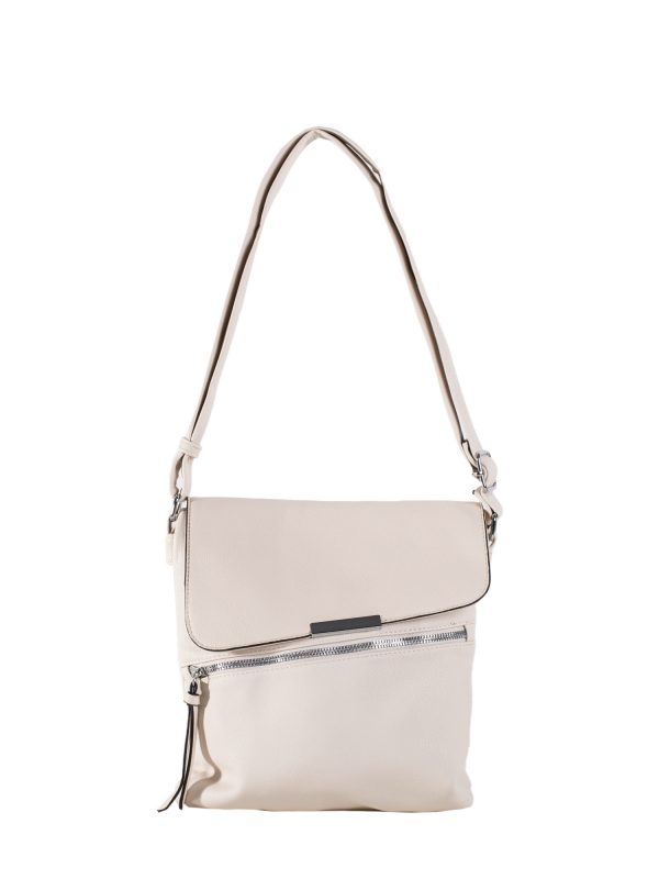 Light Beige Long Strap Shoulder Bag