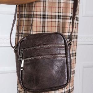 Dark brown small handbag