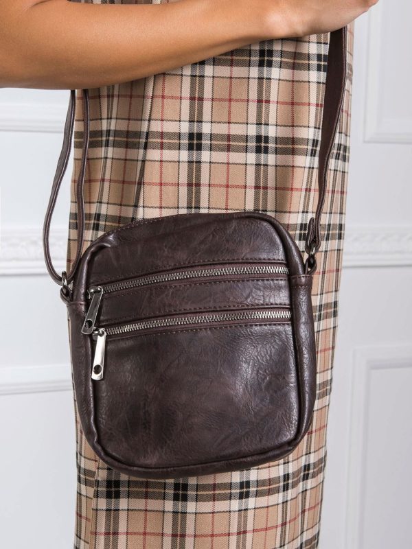 Dark brown small handbag