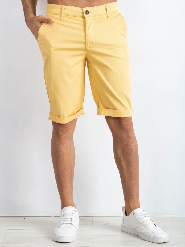 Yellow Men's Shorts Driven