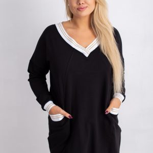 Black tunic plus size Candy