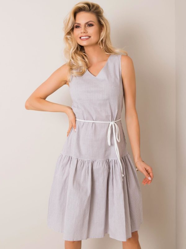 White and grey Samba dress