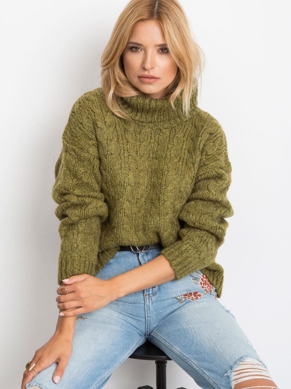 RUE PARIS Khaki Heavenly sweater