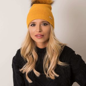 RUE PARIS mustard winter hat