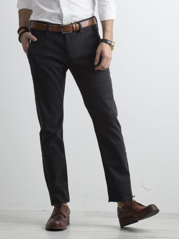 Dark gray men's pants regular