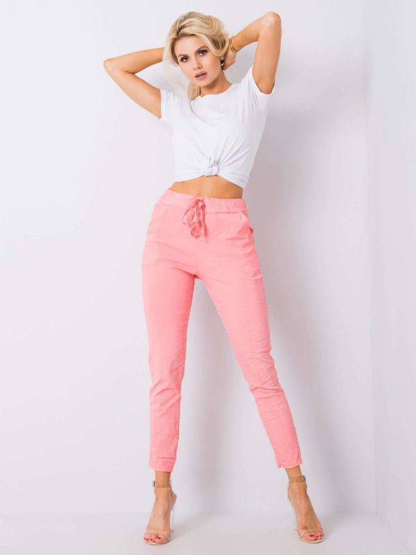 Light coral pants made of Marisa fabric