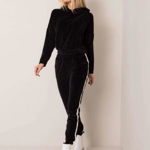 Black velour set Janette RUE PARIS