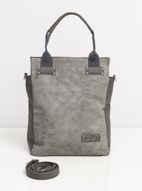 Grey Urban Eco Leather Bag