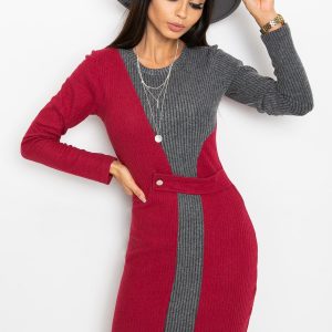 Burgundy Graphite Pringle Dress