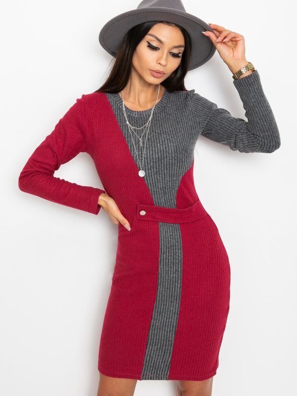 Burgundy Graphite Pringle Dress