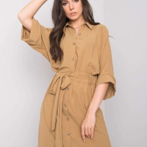 Light brown dress Emerilda RUE PARIS