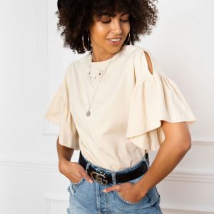 Light beige blouse Alice