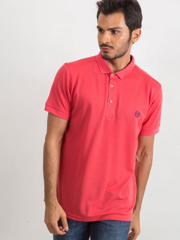 Coral Men's Reverse Polo Shirt