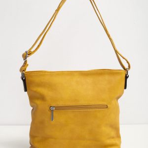 Yellow bag with braided insert