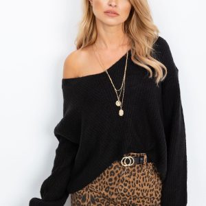 RUE PARIS Black Sweater Touch