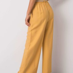 Mustard wide pants Isbel RUE PARIS