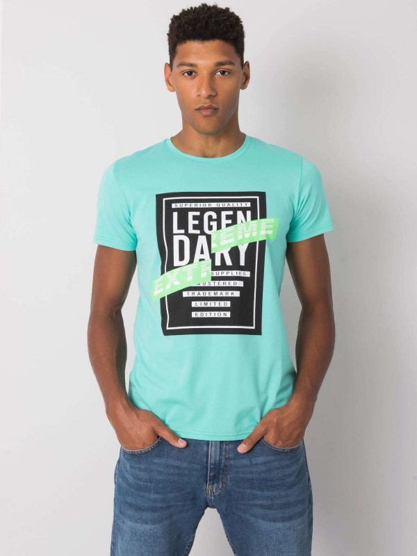 Mint T-shirt with Merrick print