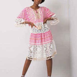 Nayeli's pink boho dress