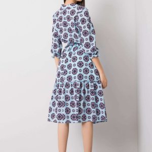 Blue dress with prints Avelina