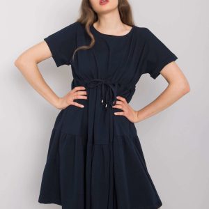 Navy blue casual dress Sebille RUE PARIS