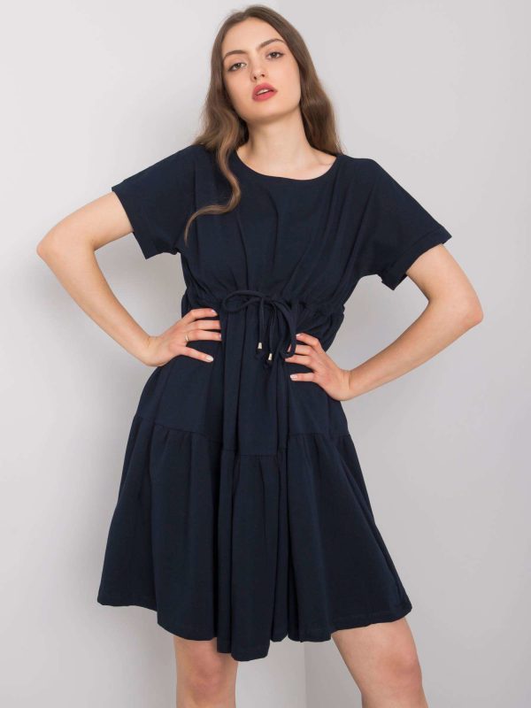 Navy blue casual dress Sebille RUE PARIS