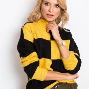 Yellow and black sweater Francesca