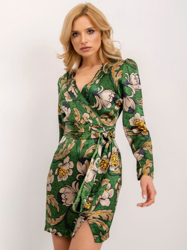 BSL Green Print Dress