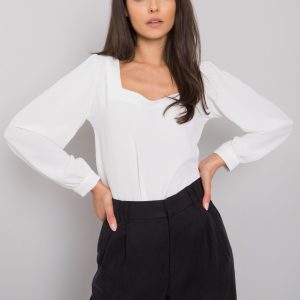 White Long Sleeve Blouse Redmond RUE PARIS