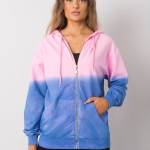 Queen's pink and blue ombre sweatshirt