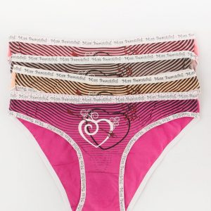 Multicolored Women's Printed Panties 4 Pairs