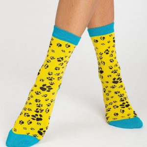 Yellow Women Socks