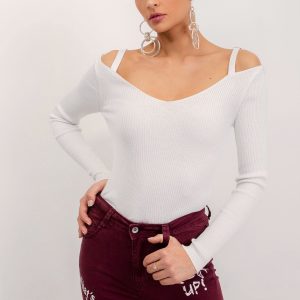 BSL White Long Sleeve Blouse