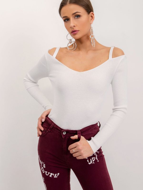 BSL White Long Sleeve Blouse