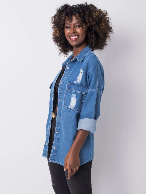 Blue denim shirt Noa RUE PARIS