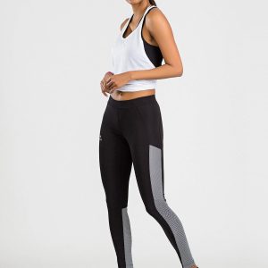 TOMMY LIFE Black & White Sports Leggings