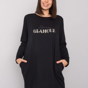 Black tunic plus size with Alexiah pockets