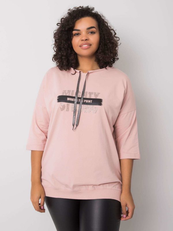 Dirty pink blouse with Raissa inscription