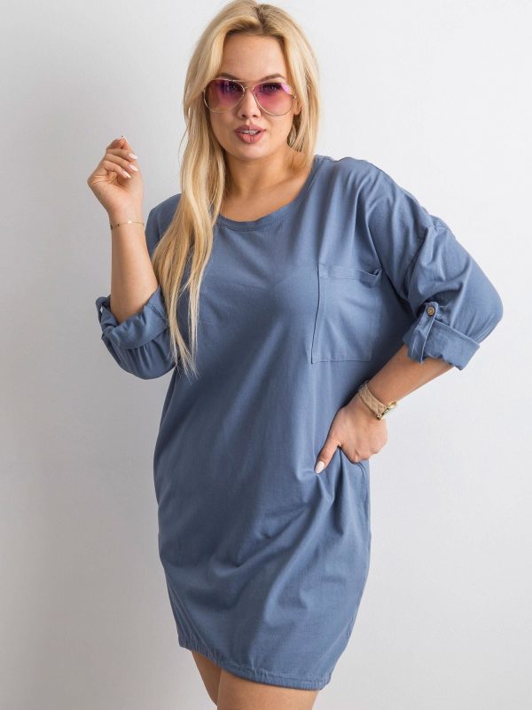 Blue Cotton Dress