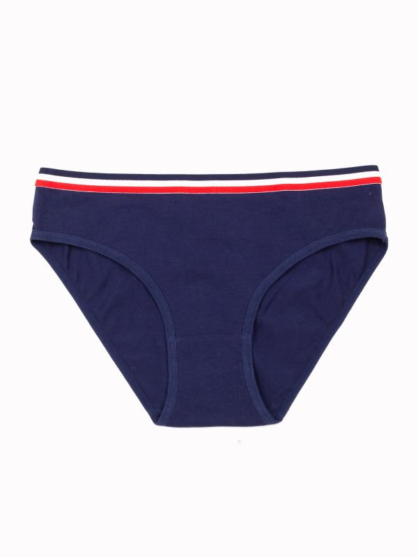 Navy Blue Cotton Women's Panties