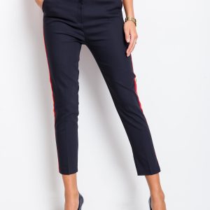 RUE PARIS Navy blue and red pants Vince