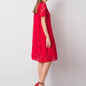 Red Madeline Lace Dress