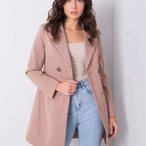 Pink women's coat Francine