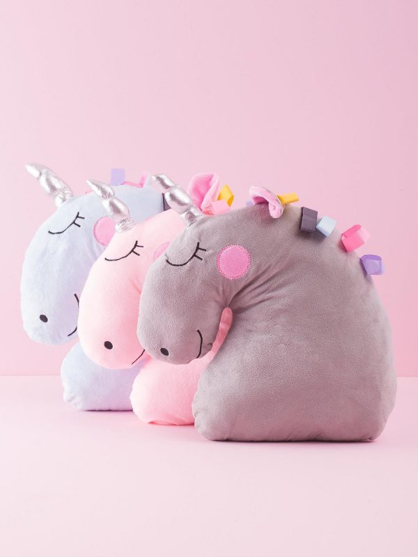 Grey Unicorn Pillow